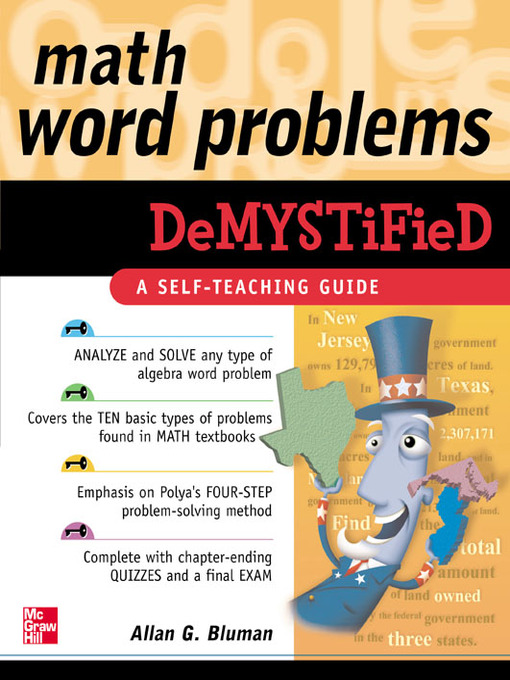 Cover image for Math Word Problems Demystified